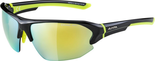 Купить очки alpina lyron hr black-neon yellow gloss/yellow mirror cat.3 в Иркутске