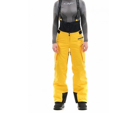 Брюки горнолыжные Dragonfly Gravity Premium Woman Yellow-Dark Ocean в Иркутске