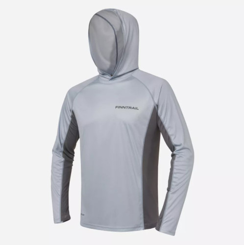 Лонгслив Finntrail мужской Wave Big Logo 6614 Grey в Иркутске