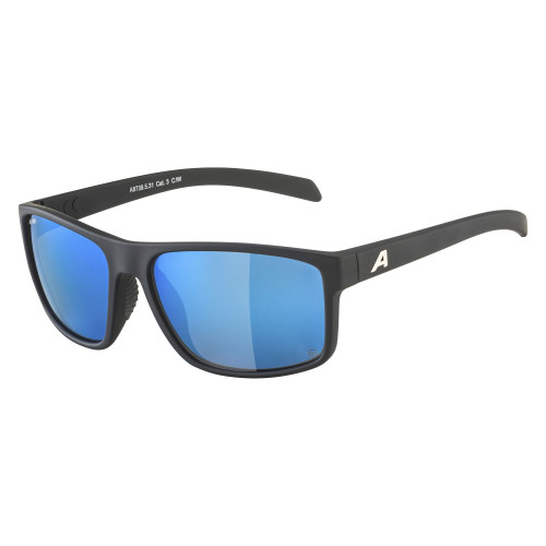 Купить очки alpina nacan i p black matt/pol blue i blue mirror cat.3 в Иркутске