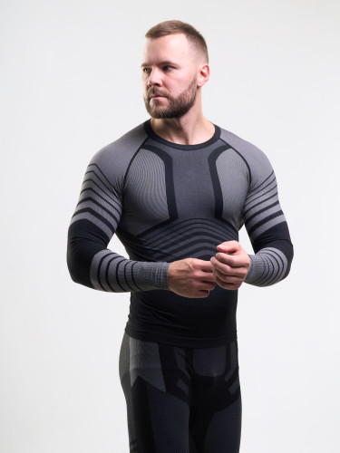 Комплект термобелья X-LINE (sport) мужской черный с серым NEW в Иркутске