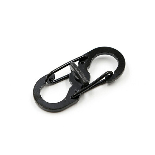 Карабин Следопыт 3,5см.двойной,сталь черный