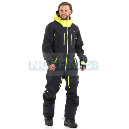 Комбинезон сноубордический Dragonfly SuperLight 3L MAN Black-Yellow Fluo в Иркутске