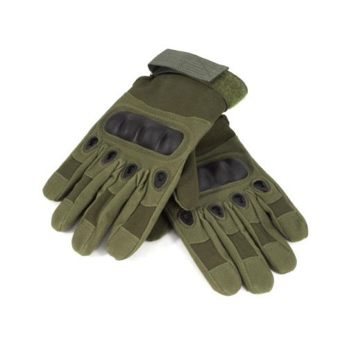 Перчатки Следопыт Tactic Power с защитой суставов зеленые (M)