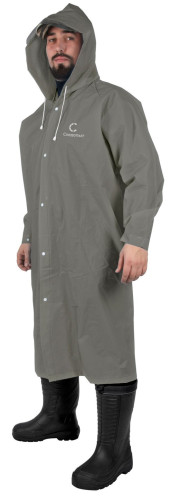 Плащ-дождевик Следопыт плотный EVA 76х130см с козырьком,чехлом серый