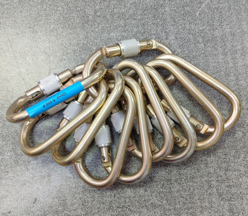  Карабины Ринг сталь овал (keylock) 3000 (10шт) в Иркутске  