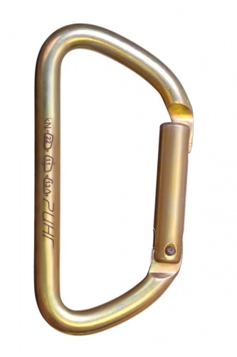  Карабин Ринг сталь трапеция с прямой защелкой (keylock) 22 кН в Иркутске  