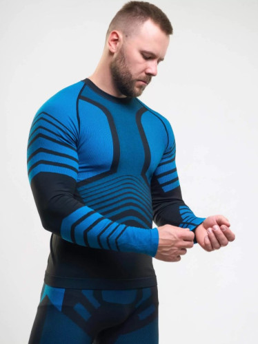 Комплект термобелья X-Line Sport мужской черный с синим NEW в Иркутске