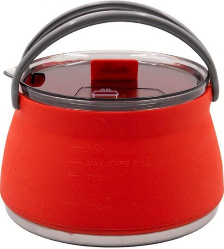 Чайник Tramp складной силиконовый 1л терракотовый
