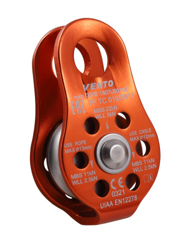  Блок-ролик одинарный Спасатель Люкс дюраль Венто в Иркутске  