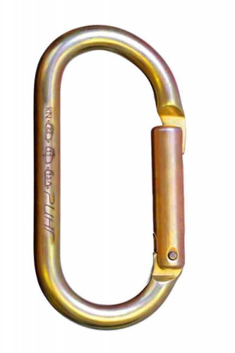  Карабин Ринг сталь овал с прямой защелкой (keylock) 22 кН в Иркутске  