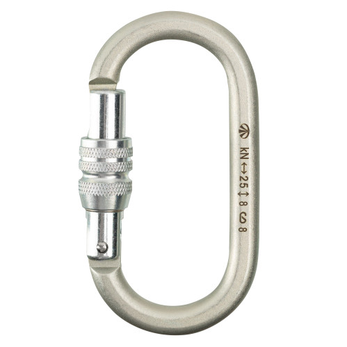  Карабин Вертикаль овал стальной Люкс с муфтой (кейлок) в Иркутске  