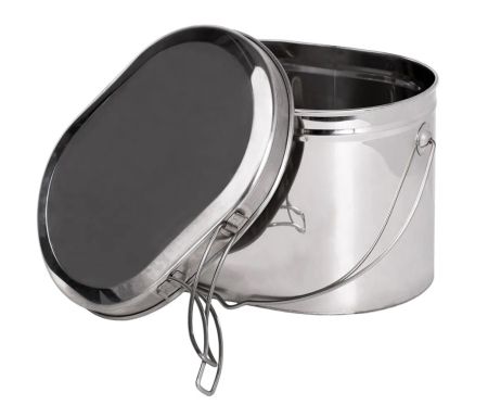 Котел Роза Ветров 4,5л.низкий нерж.крышка с ручками