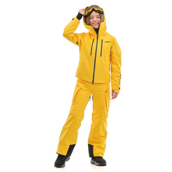 Куртка горнолыжная Dragonfly утепленная Gravity Premium Woman Yellow-Dark в Иркутске