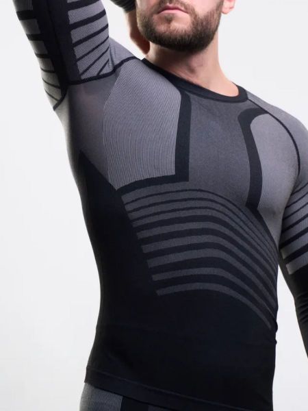 Комплект термобелья X-LINE (sport) мужской черный с серым NEW в Иркутске