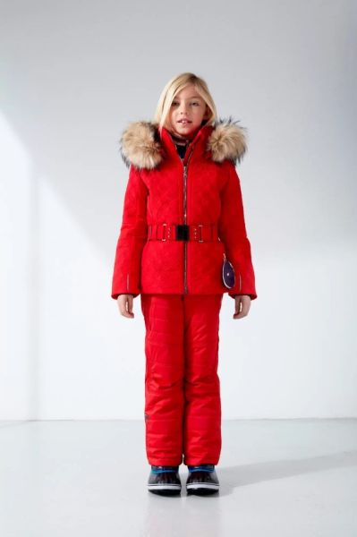 Куртка горнолыжная Poivre Blanc с иск.мехом W21-1003-JRGL/A красный в Иркутске