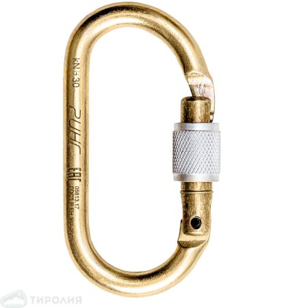  Карабины Ринг сталь овал (keylock) 3000 (10шт) в Иркутске  