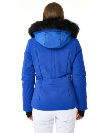 Куртка горнолыжная Poivre Blanc с иск.мехом W24-0802-WO/A синий в Иркутске