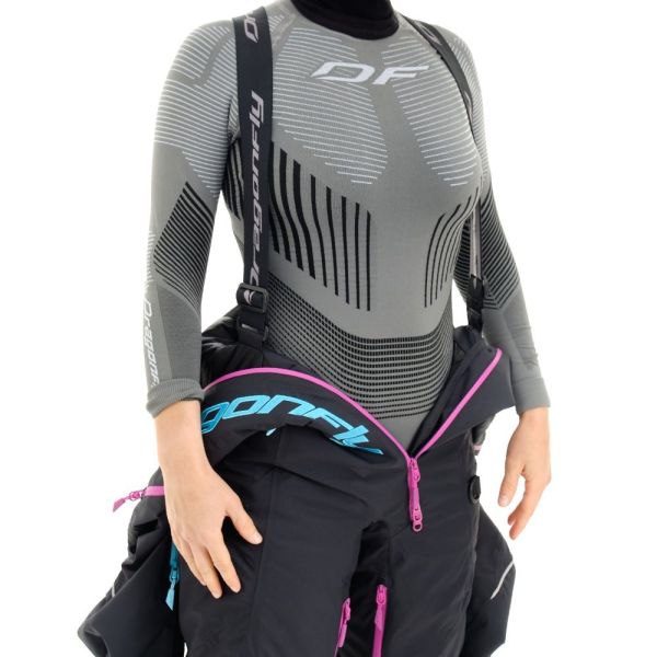 Комбинезон сноубордический Dragonfly Premium Woman Black-Pink 2023 в Иркутске