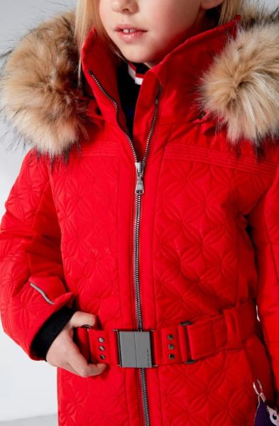 Куртка горнолыжная Poivre Blanc с иск.мехом W21-1003-JRGL/A красный в Иркутске