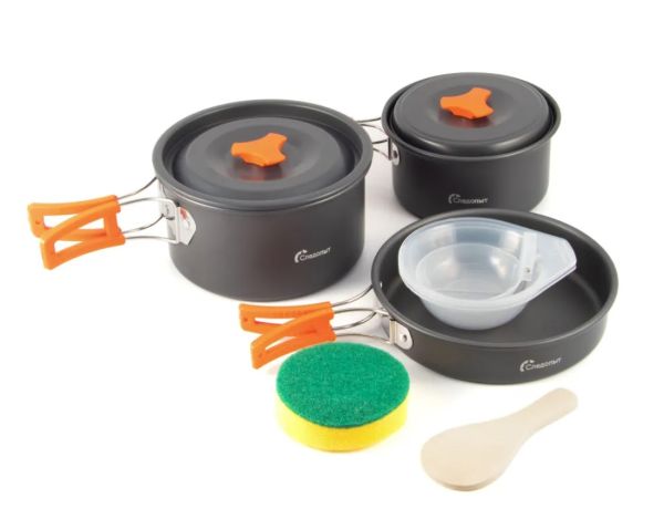 Набор посуды Следопыт-Travel,на 3-4 персоны,анодир.алюм.,в чехле