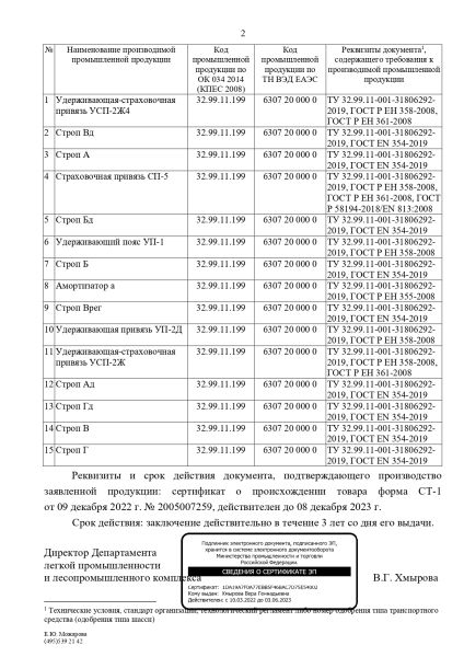  Строп аВдрег (веревка,КА3,КА3,КТ1) в Иркутске  