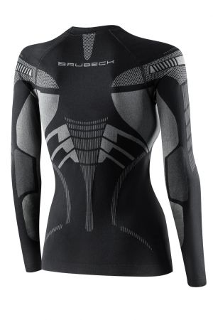 купить Футболка Brubeck DRY W LS1569W черный/графит