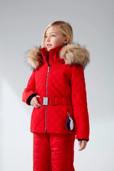 Куртка горнолыжная Poivre Blanc с иск.мехом W21-1003-JRGL/A красный в Иркутске