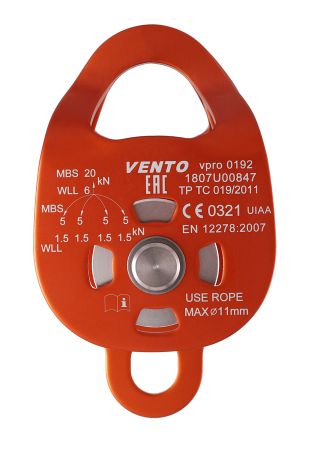  Блок-ролик двойной Double с подшипником дюраль Венто в Иркутске  