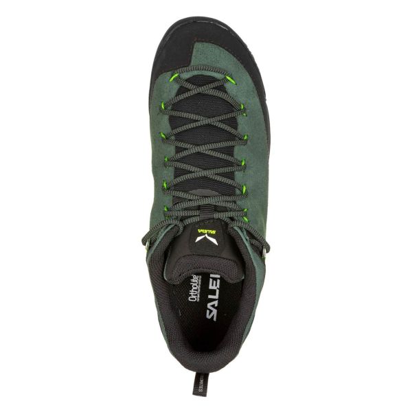 Купить ботинки salewa ms wildfire leather raw green/black в Иркутске