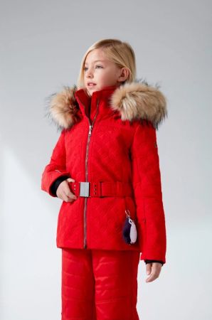 Куртка горнолыжная Poivre Blanc с иск.мехом W21-1003-JRGL/A красный в Иркутске