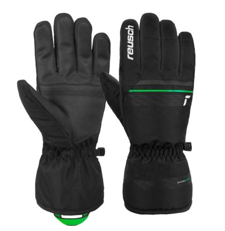 Перчатки Reusch Snow King Black/Neon Green в Иркутске