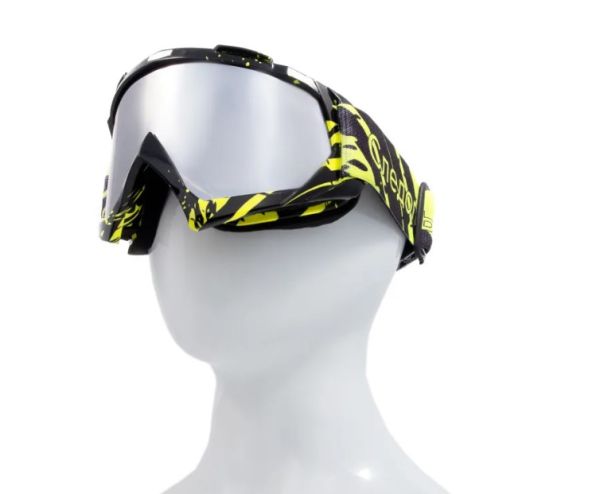Купить очки мотоциклетные/снегоходные следопыт м6,линзы chrome silver+ transparent в Иркутске