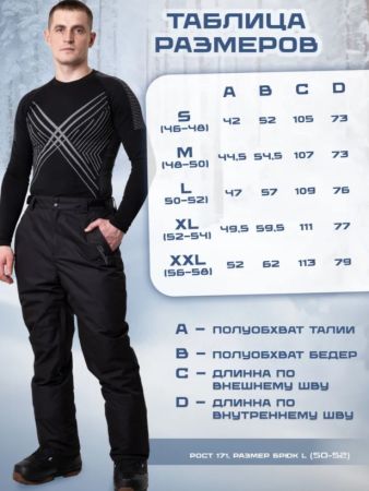 Брюки мужские "Saimaa" черный в Иркутске