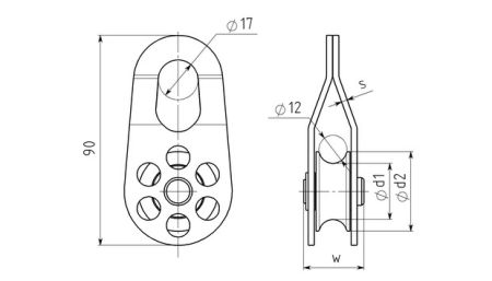  Блок-ролик Вертикаль стальной в Иркутске  