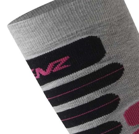 Купить Носки LENZ Skiing 2.0 Light Grey/Pink 