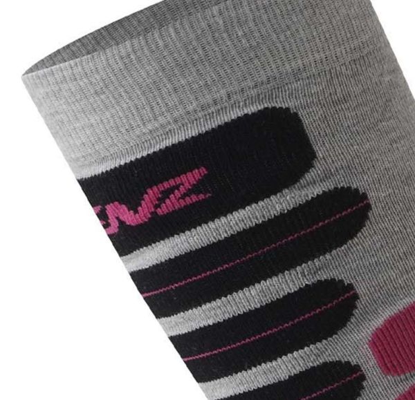Купить Носки LENZ Skiing 2.0 Light Grey/Pink в Иркутске