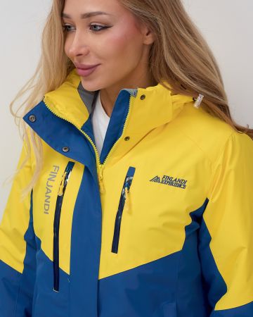 Костюм горнолыжный 02815J желтый  в Иркутске