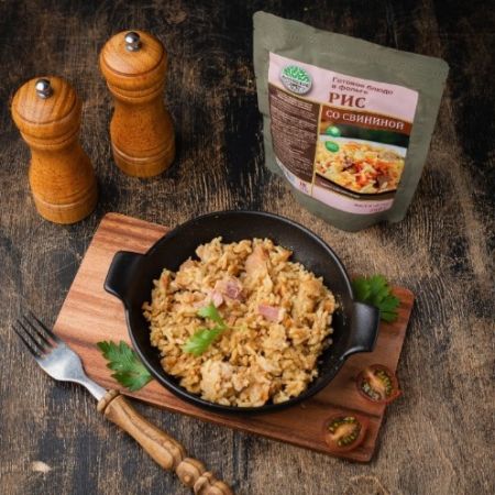 Консервы мясорастительные стерилизованные "Каша рисовая со свининой"