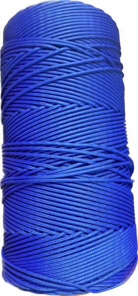  Шнур ПА плетеный 16-ти пр.с ПА серд.d 3мм зеленый,синий в Иркутске  